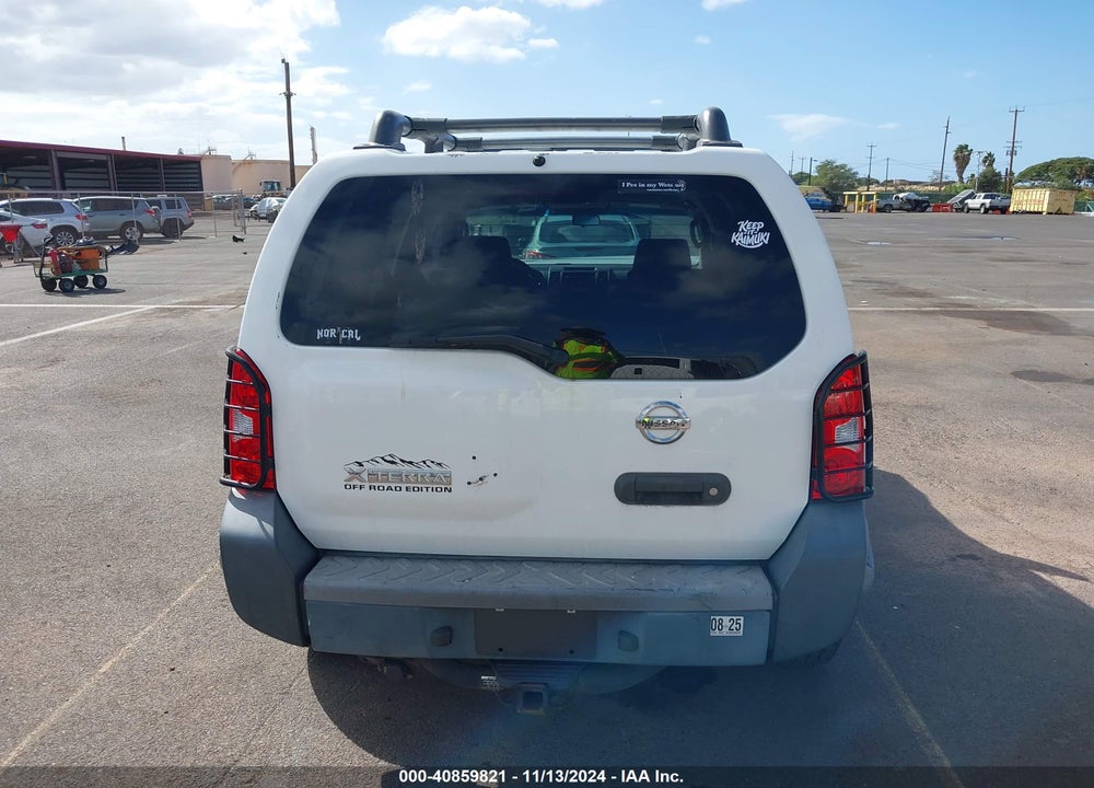 2005 NISSAN XTERRA OFF ROAD VIN: 5N1AN08W45C650238