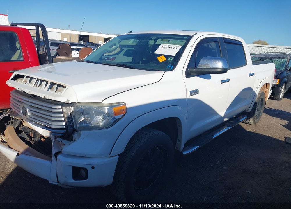 2014 TOYOTA TUNDRA PLATINUM 5.7L V8 VIN: 5TFAW5F10EX396753