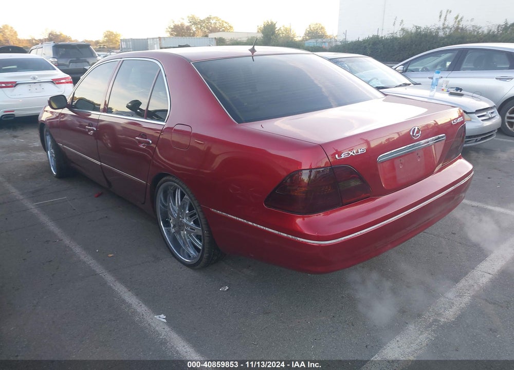 2001 LEXUS LS 430 VIN: JTHBN30F810029522
