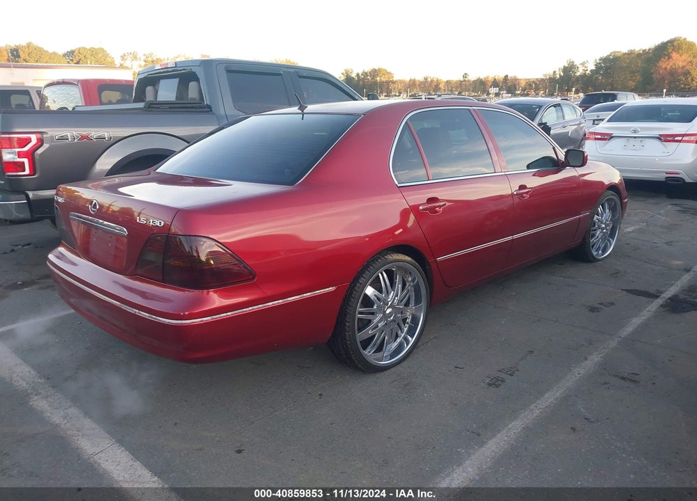 2001 LEXUS LS 430 VIN: JTHBN30F810029522