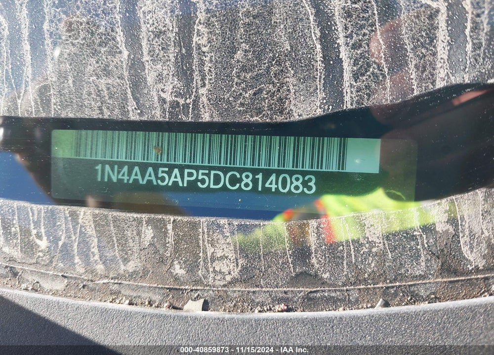 2013 NISSAN MAXIMA 3.5 SV VIN: 1N4AA5AP5DC814083