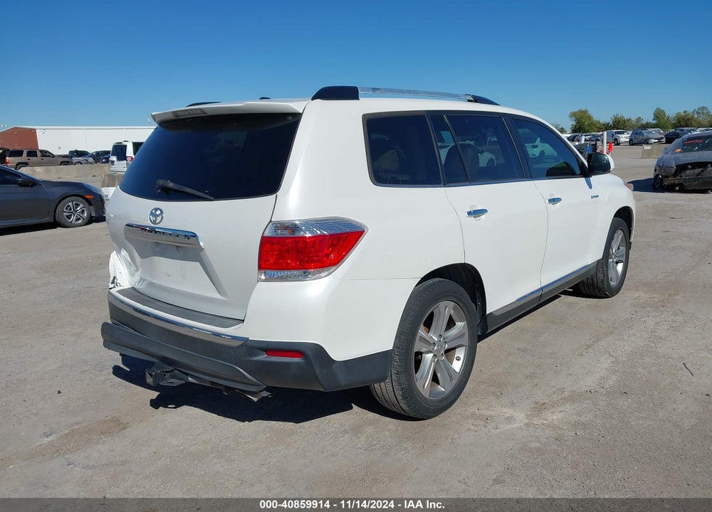2012 TOYOTA HIGHLANDER LIMITED V6 VIN: 5TDYK3EH2CS067181