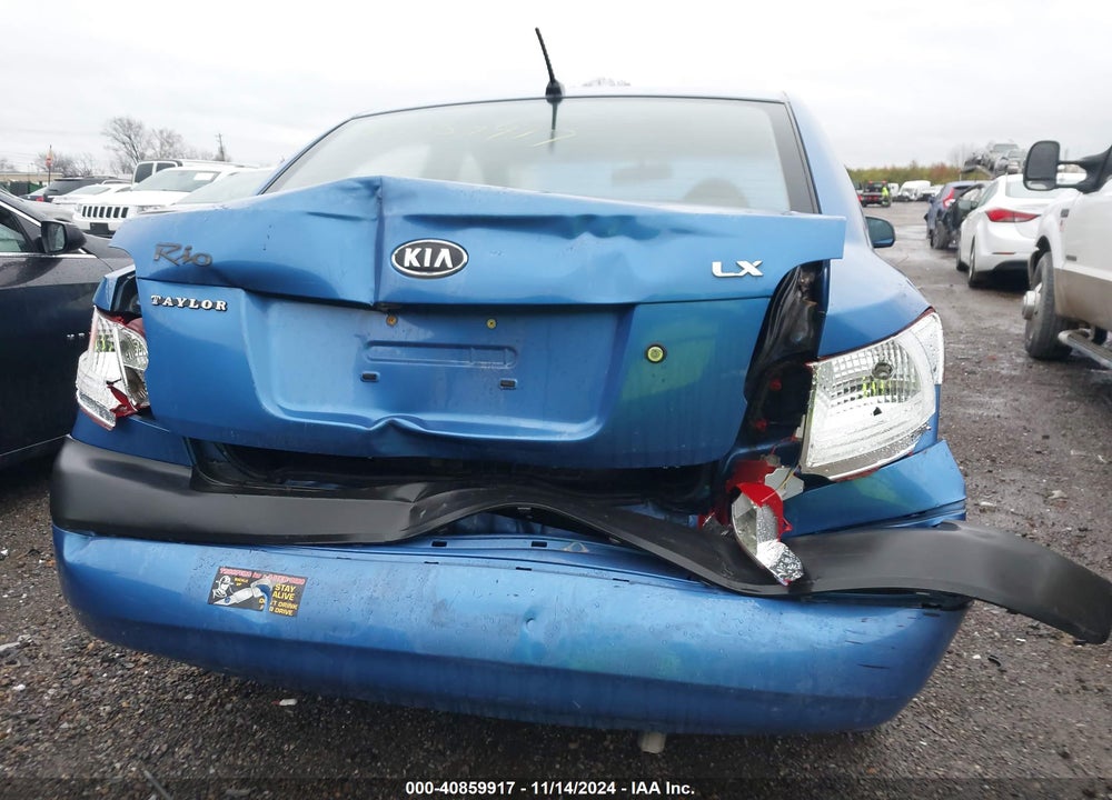 2007 KIA RIO LX VIN: KNADE123976293112