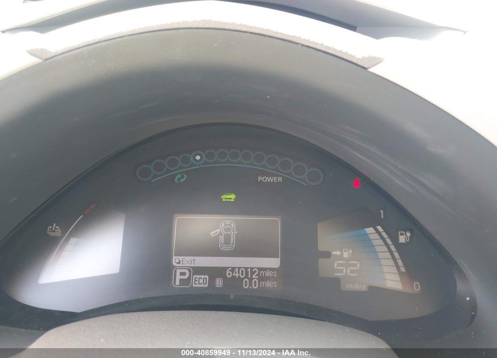 2013 NISSAN LEAF SV VIN: 1N4AZ0CP7DC402238