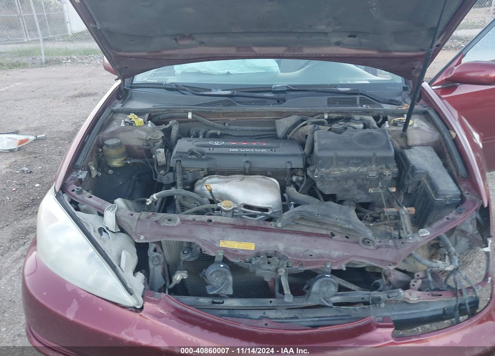 2002 TOYOTA CAMRY LE VIN: 4T1BE32K72U037600