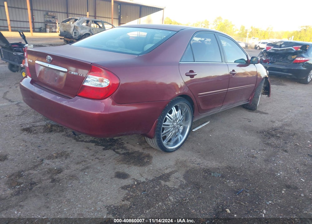2002 TOYOTA CAMRY LE VIN: 4T1BE32K72U037600