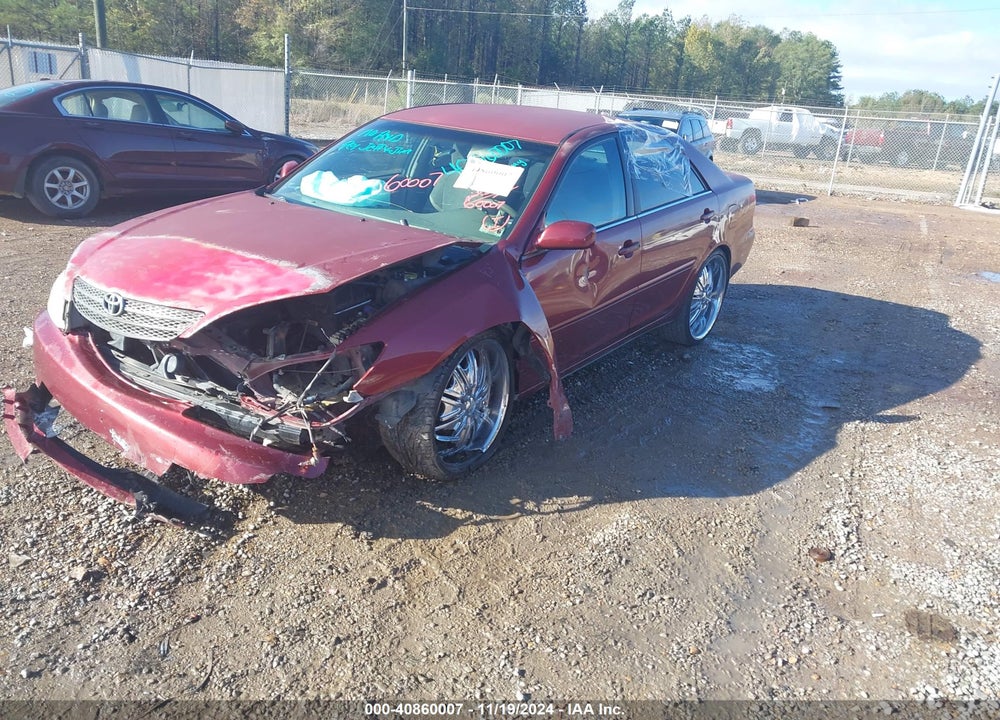 2002 TOYOTA CAMRY LE VIN: 4T1BE32K72U037600