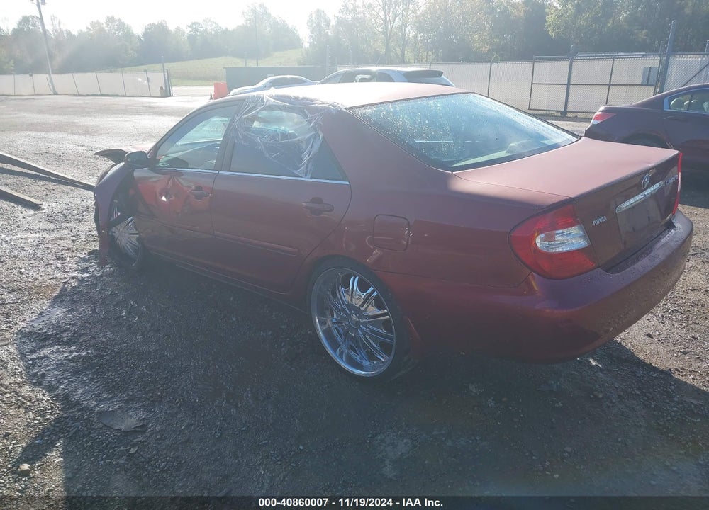 2002 TOYOTA CAMRY LE VIN: 4T1BE32K72U037600