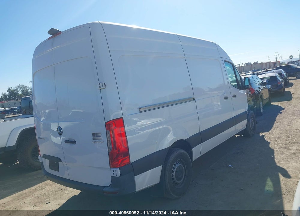 2022 MERCEDES-BENZ SPRINTER 2500 STANDARD ROOF I4 DIESEL VIN: W1Y4DBHY4NT098690