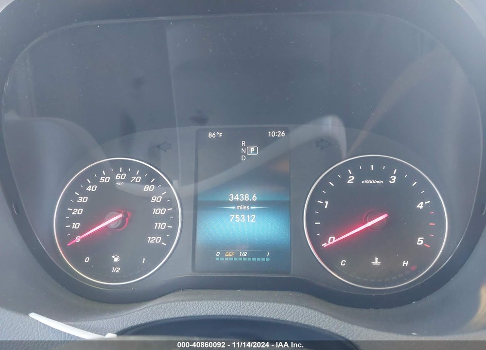 2022 MERCEDES-BENZ SPRINTER 2500 STANDARD ROOF I4 DIESEL VIN: W1Y4DBHY4NT098690