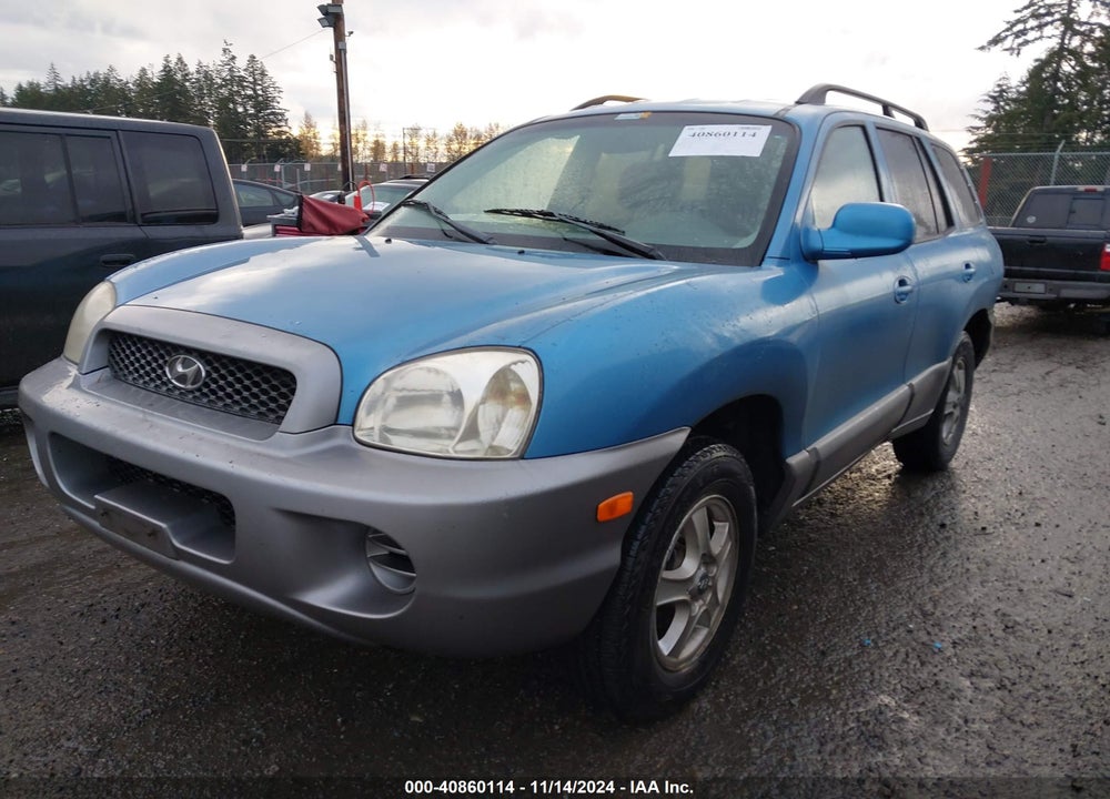 2004 HYUNDAI SANTA FE VIN: KM8SB12B34U570060