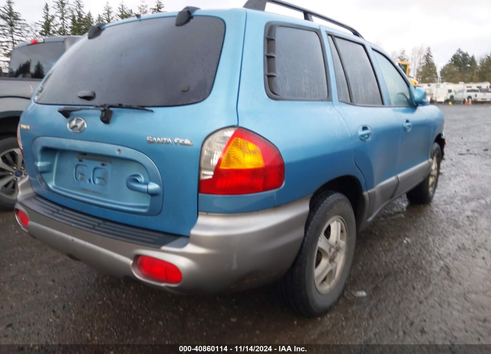 2004 HYUNDAI SANTA FE VIN: KM8SB12B34U570060