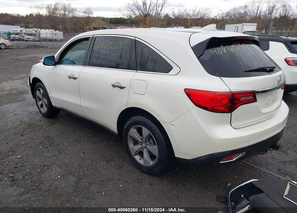 2014 ACURA MDX VIN: 5FRYD4H23EB013613