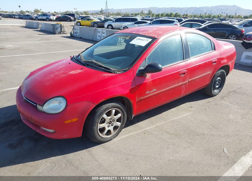 2000 PLYMOUTH NEON HIGHLINE VIN: 1P3ES46C8YD545506