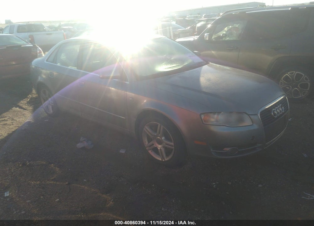 2007 AUDI A4 2.0T VIN: WAUAF78E97A212506