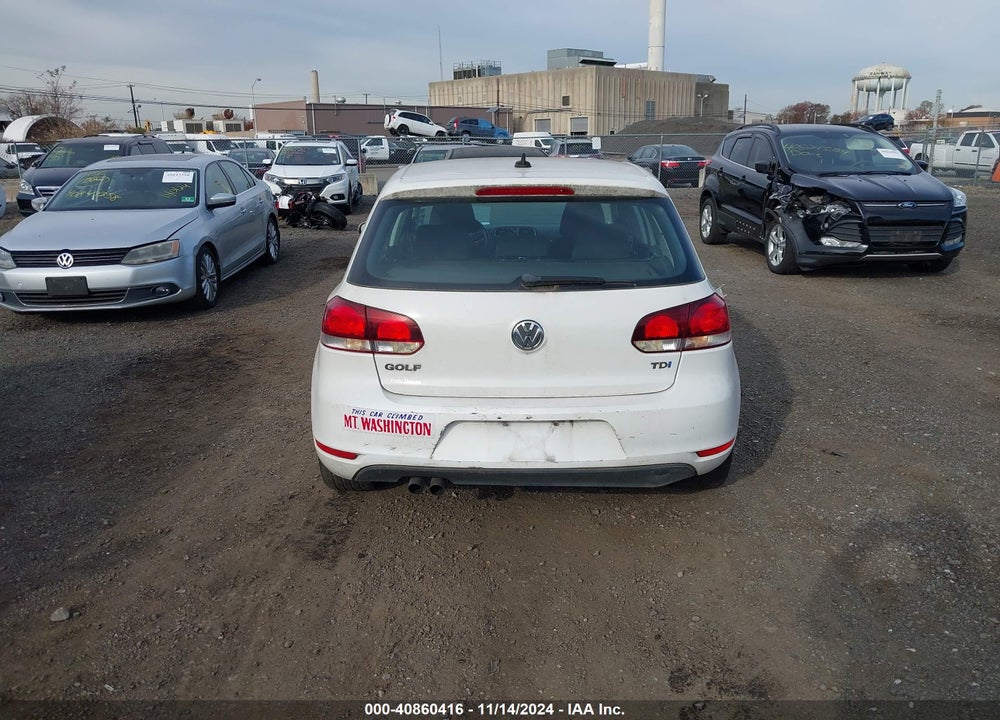 2012 VOLKSWAGEN GOLF TDI 4-DOOR VIN: WVWDM7AJ7CW285769