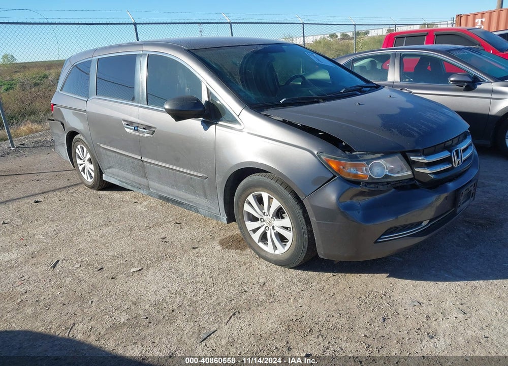 2016 HONDA ODYSSEY SE VIN: 5FNRL5H3XGB123147
