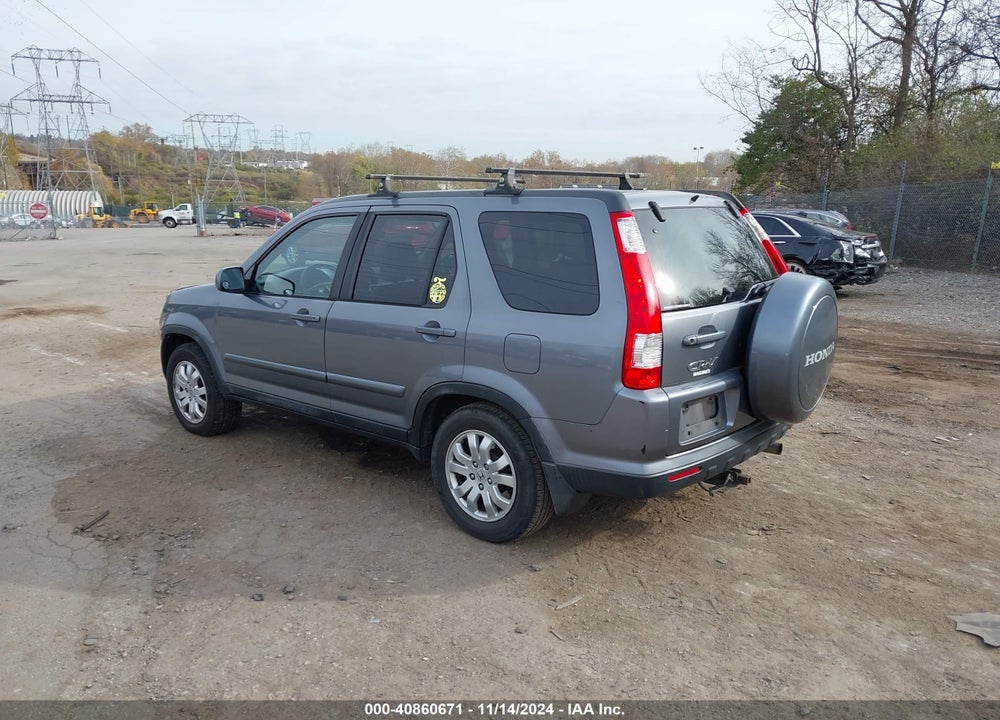 2006 HONDA CR-V SE VIN: SHSRD78926U410101