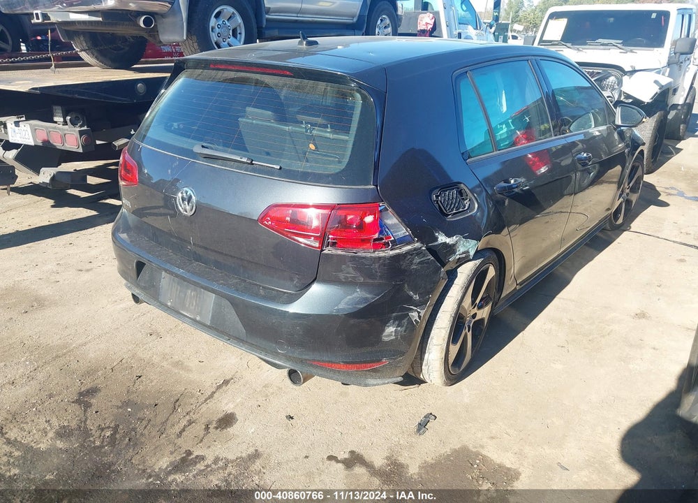2015 VOLKSWAGEN GOLF GTI 2.0T SE 4-DOOR VIN: 3VW5T7AUXFM001053