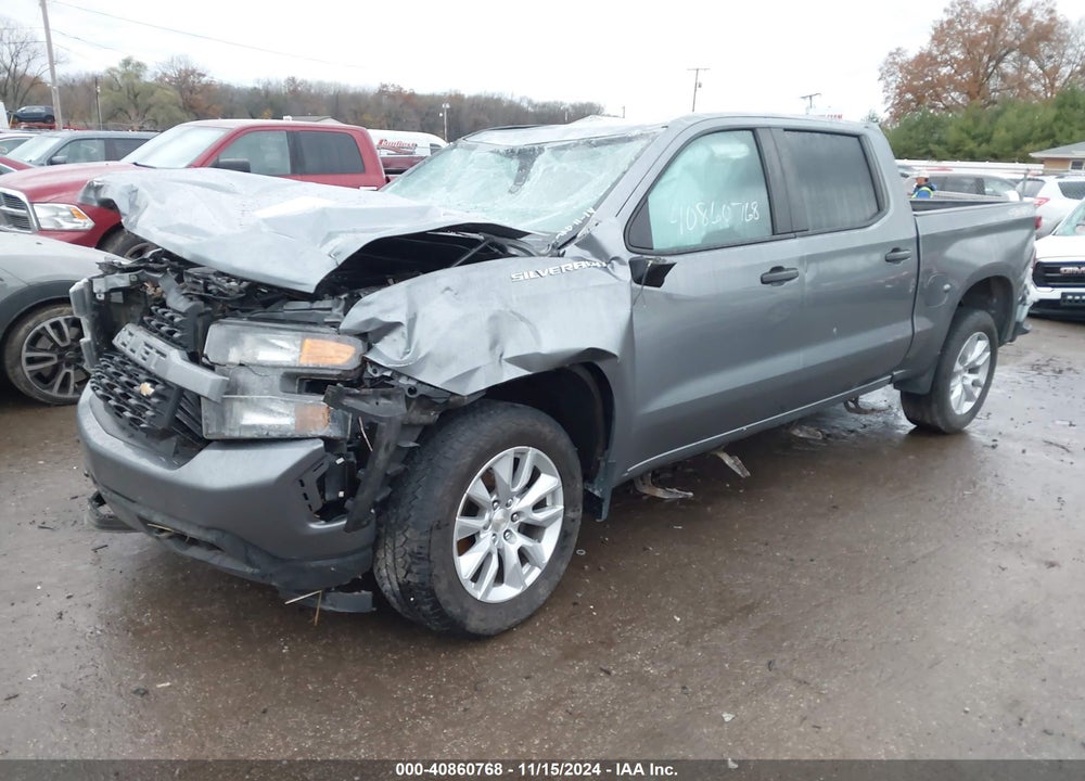 2020 CHEVROLET SILVERADO 1500 4WD SHORT BED CUSTOM VIN: 3GCPYBEK6LG145251