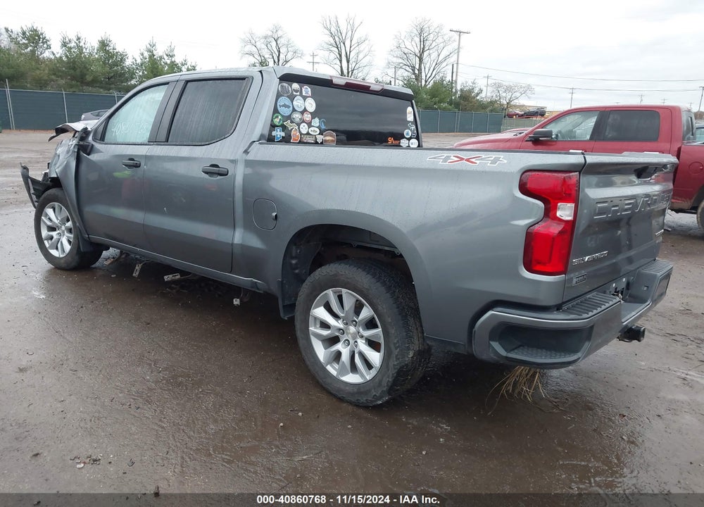 2020 CHEVROLET SILVERADO 1500 4WD SHORT BED CUSTOM VIN: 3GCPYBEK6LG145251