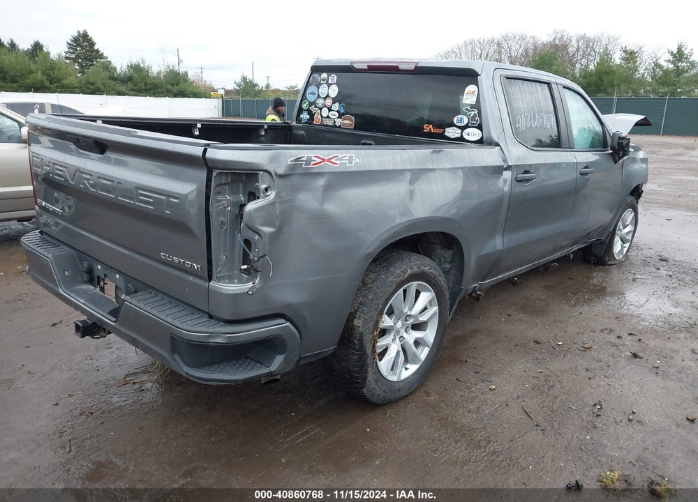 2020 CHEVROLET SILVERADO 1500 4WD SHORT BED CUSTOM VIN: 3GCPYBEK6LG145251