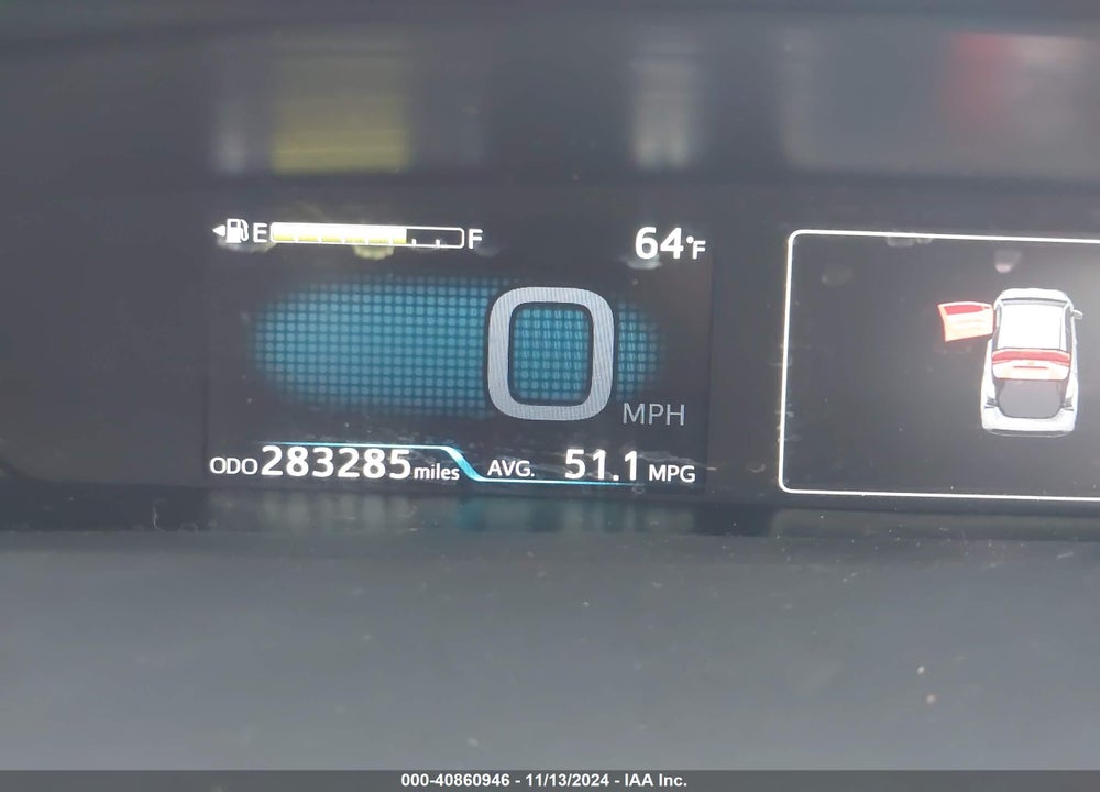 2019 TOYOTA PRIUS LIMITED VIN: JTDKARFU3K3092081