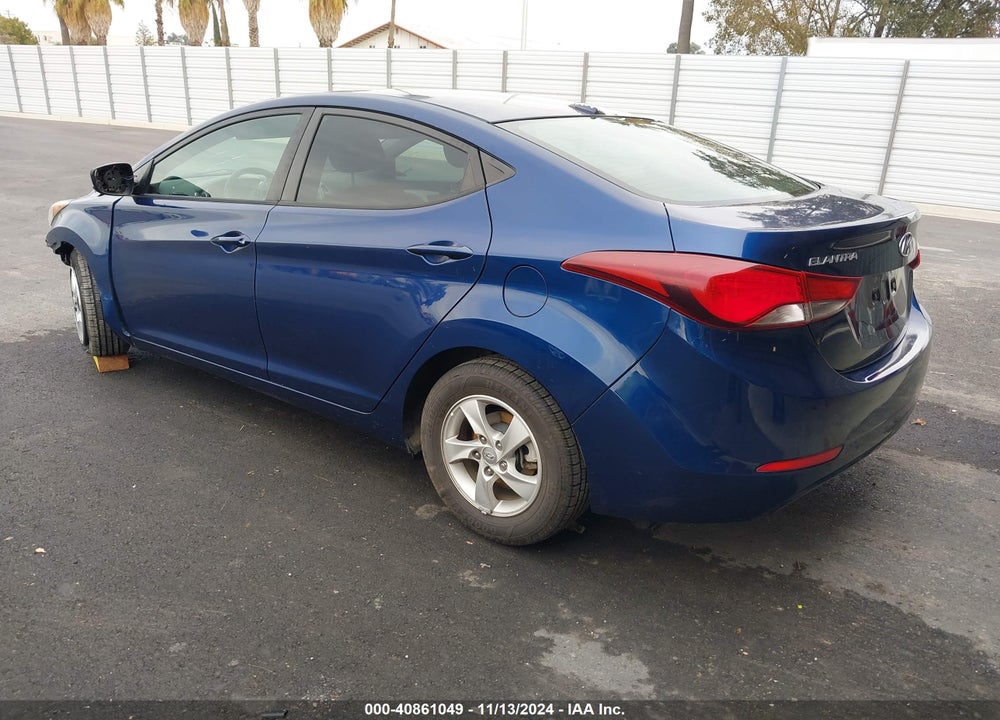 2015 HYUNDAI ELANTRA SE VIN: 5NPDH4AE1FH645327
