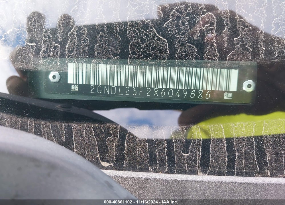 2008 CHEVROLET EQUINOX LS VIN: 2CNDL23F286049686