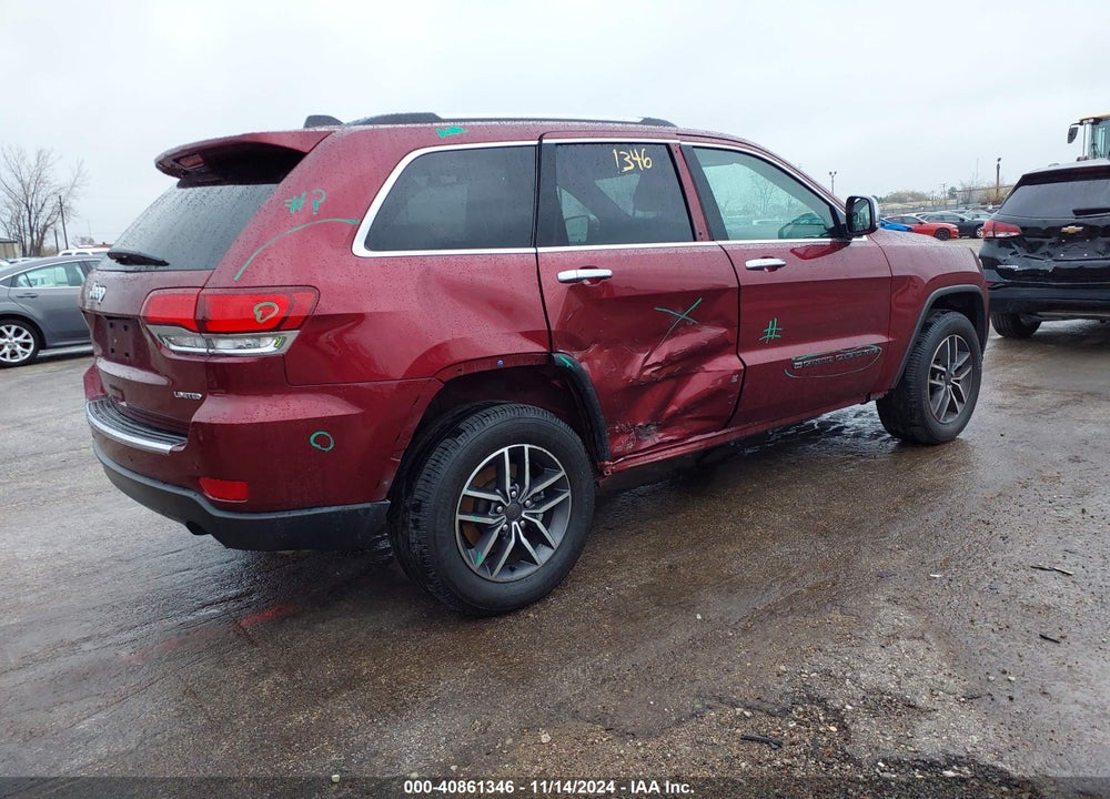 2022 JEEP GRAND CHEROKEE WK LIMITED 4X4 VIN: 1C4RJFBG8NC143690