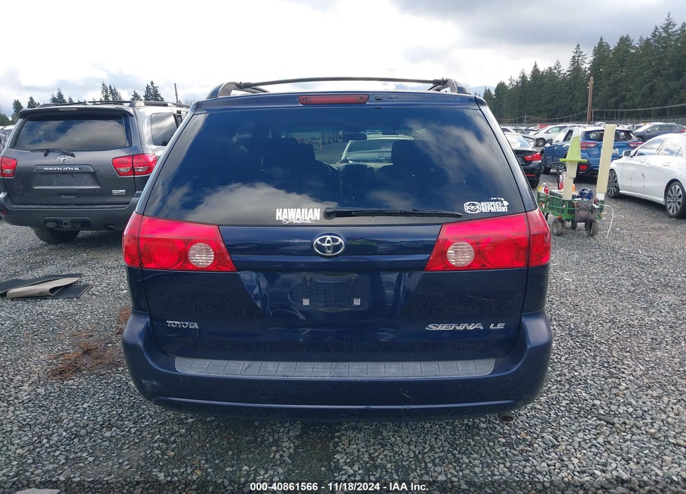2006 TOYOTA SIENNA LE VIN: 5TDZA23C96S391175
