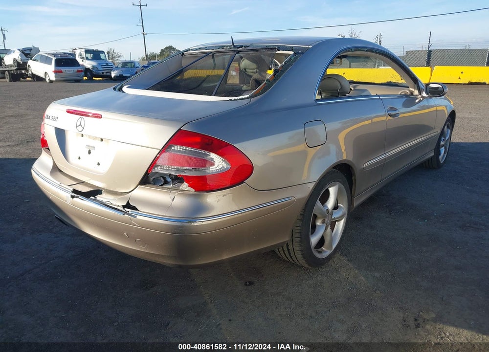 2004 MERCEDES-BENZ CLK 320 VIN: WDBTJ65J24F078649