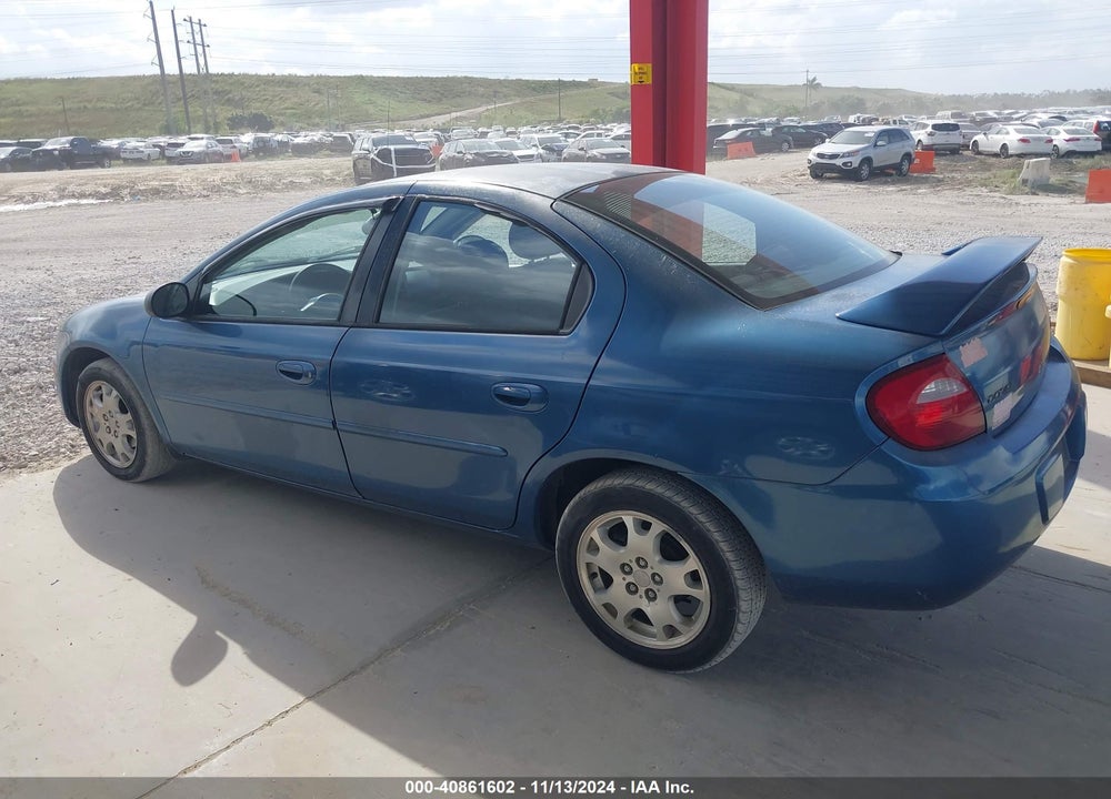 2003 DODGE NEON SXT VIN: 1B3ES56C33D126558