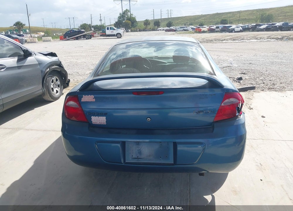 2003 DODGE NEON SXT VIN: 1B3ES56C33D126558