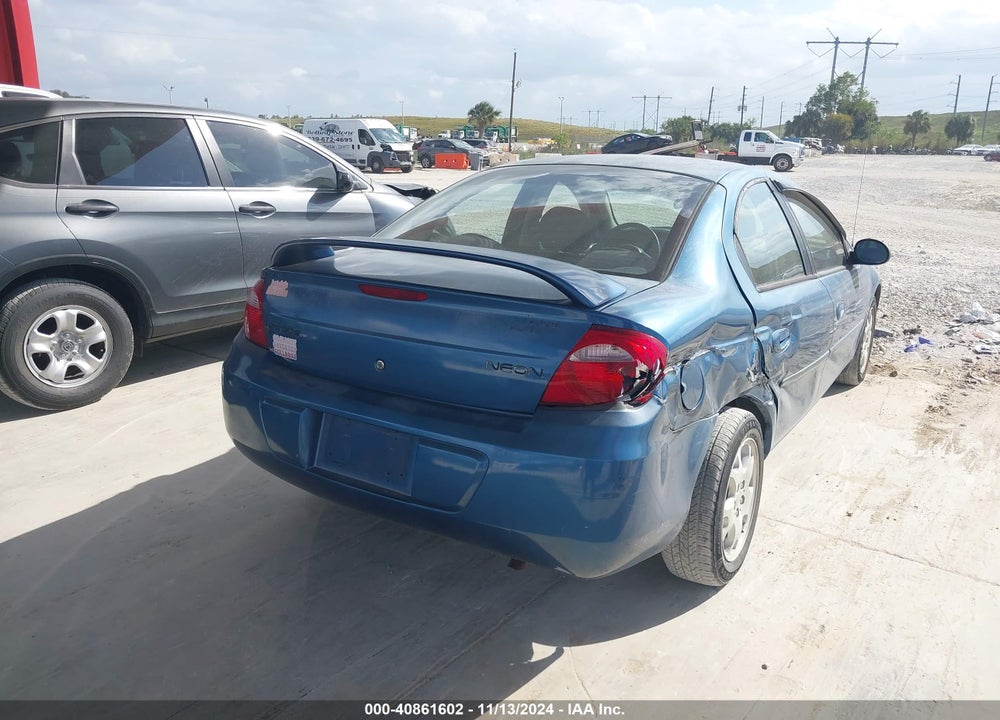 2003 DODGE NEON SXT VIN: 1B3ES56C33D126558