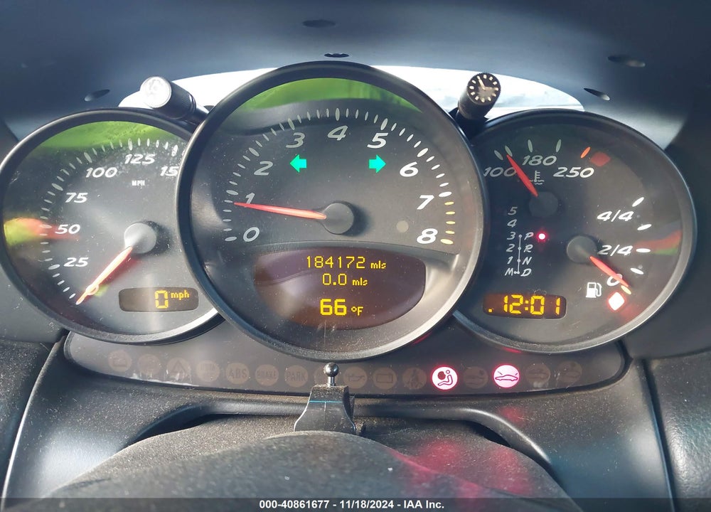 2001 PORSCHE BOXSTER VIN: WP0CA29861U620523