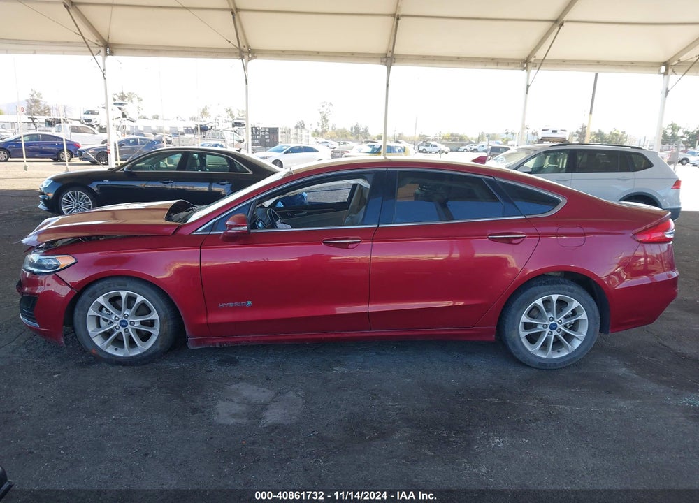 2019 FORD FUSION HYBRID SEL VIN: 3FA6P0MU9KR239865