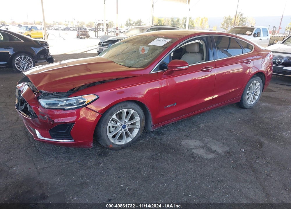 2019 FORD FUSION HYBRID SEL VIN: 3FA6P0MU9KR239865