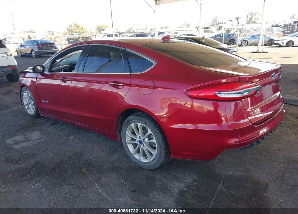 2019 FORD FUSION HYBRID SEL VIN: 3FA6P0MU9KR239865