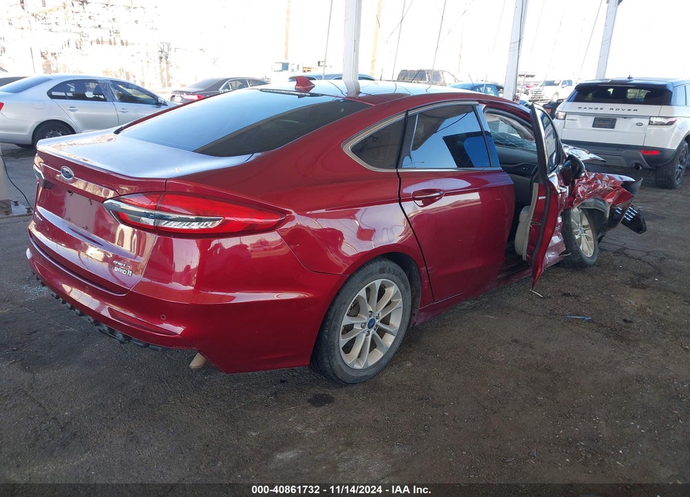 2019 FORD FUSION HYBRID SEL VIN: 3FA6P0MU9KR239865