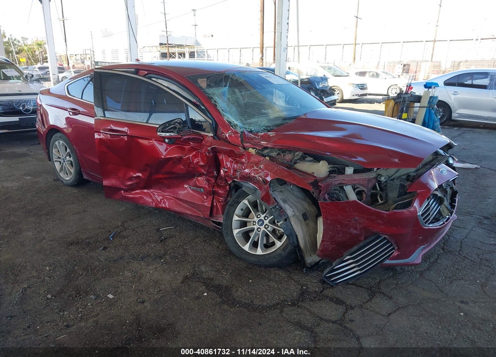 2019 FORD FUSION HYBRID SEL VIN: 3FA6P0MU9KR239865