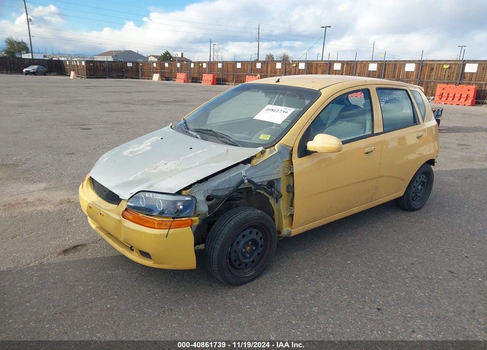2004 CHEVROLET AVEO LS VIN: KL1TJ62674B256250