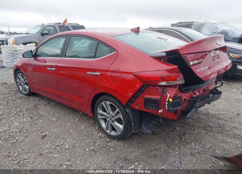 2017 HYUNDAI ELANTRA LIMITED VIN: KMHD84LF0HU228372