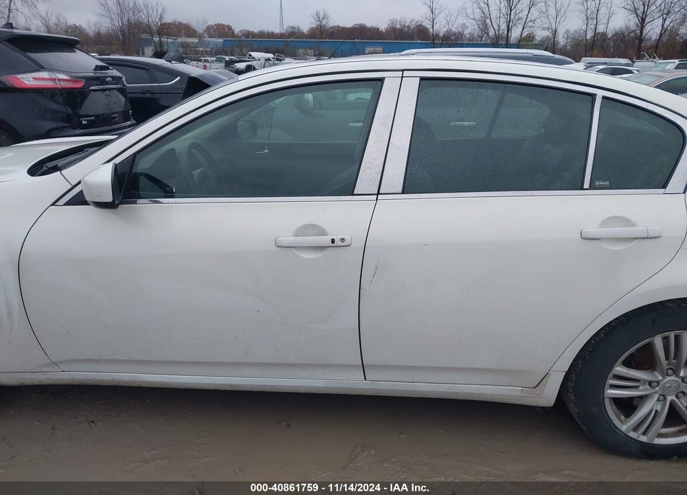 2012 INFINITI G37X VIN: JN1CV6ARXCM673215