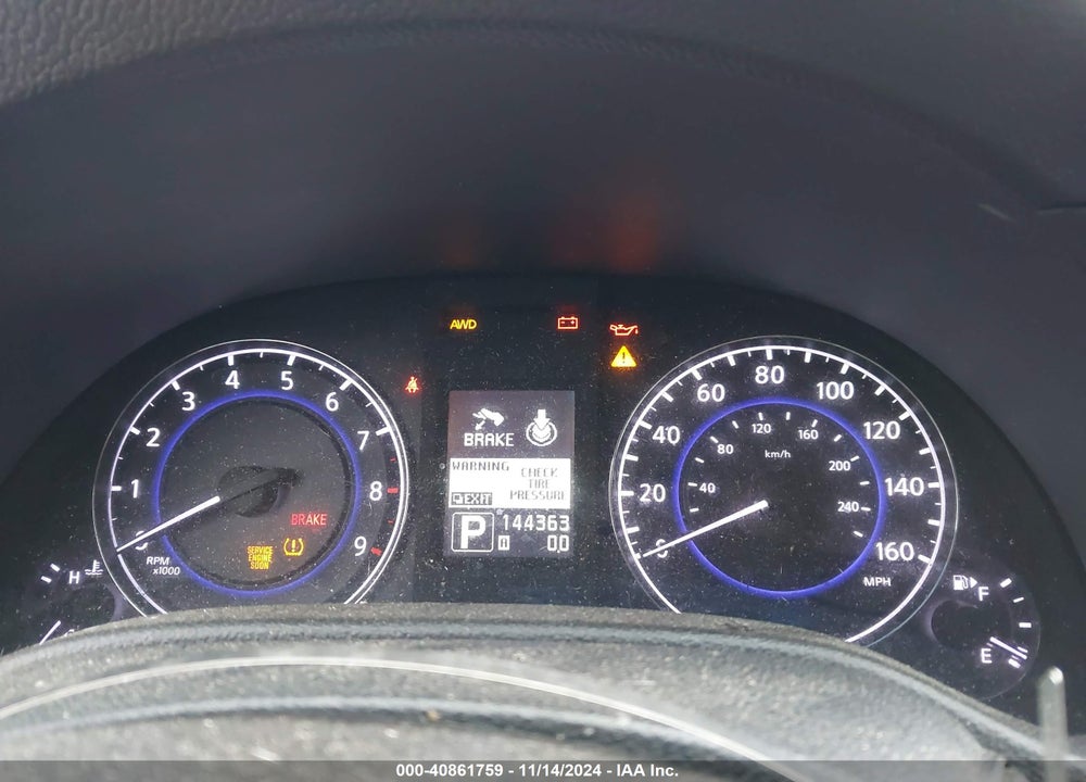 2012 INFINITI G37X VIN: JN1CV6ARXCM673215