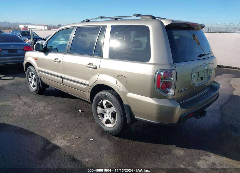 2007 HONDA PILOT EX VIN: 2HKYF18467H513118