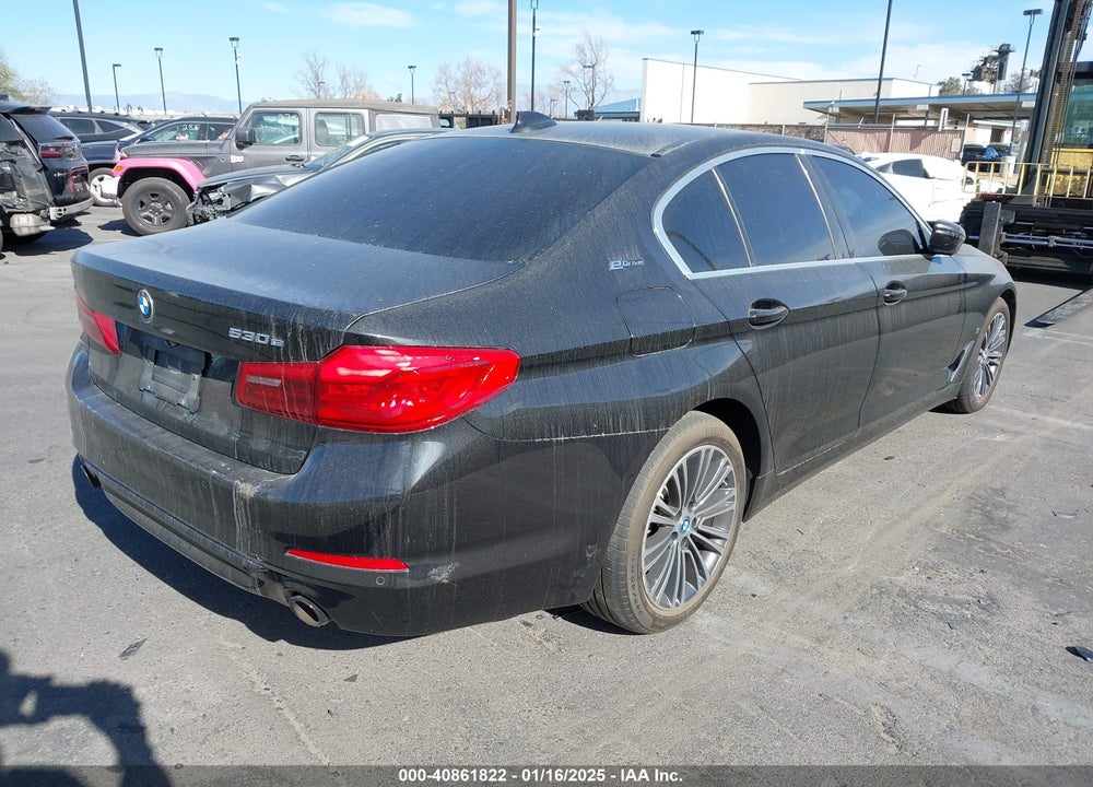 2019 BMW 530E IPERFORMANCE VIN: WBAJA9C5XKB389649