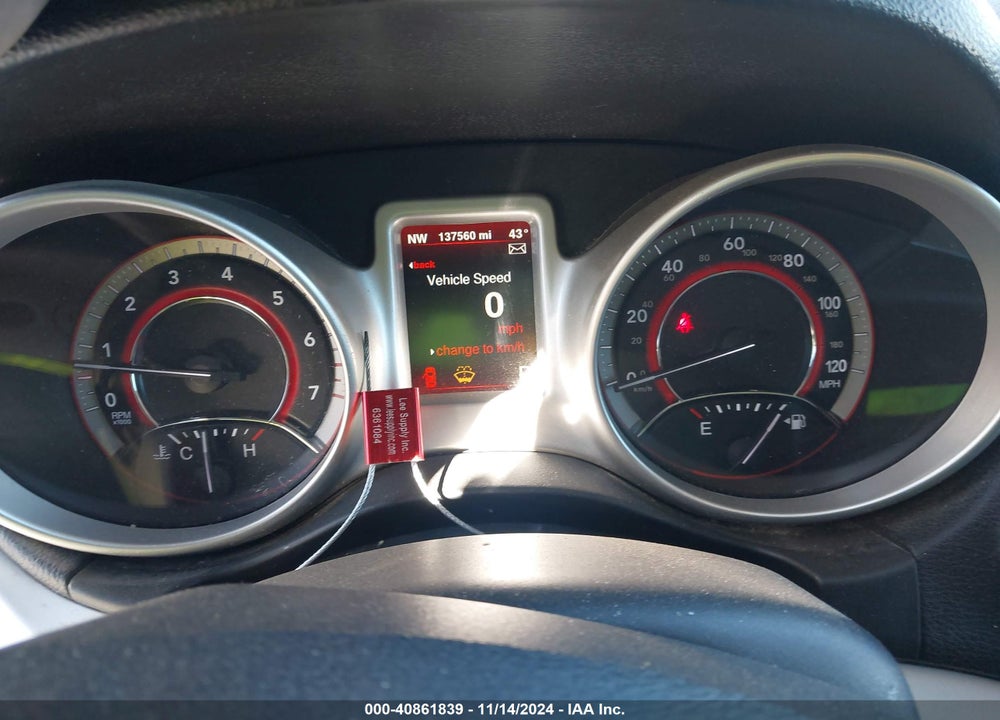 2015 DODGE JOURNEY SXT VIN: 3C4PDDBG6FT607312