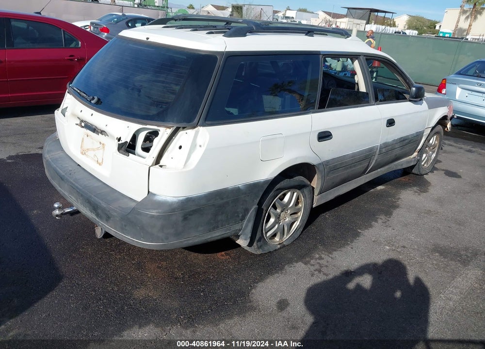 2001 SUBARU OUTBACK VIN: 4S3BH665717674517
