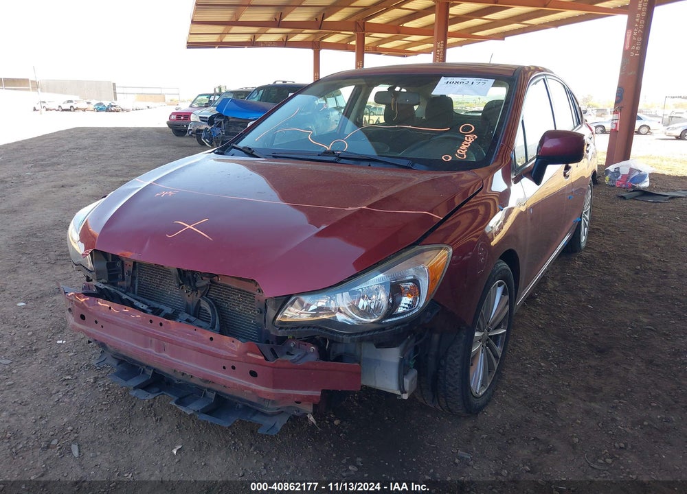 2012 SUBARU IMPREZA 2.0I PREMIUM VIN: JF1GPAD65CH225945